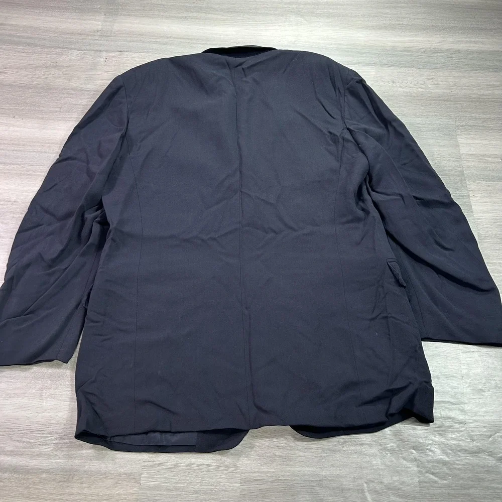 Canali Suit‎ Jacket Blazer Mens 58L Blue Wool Classic Made In Italy 2 Button